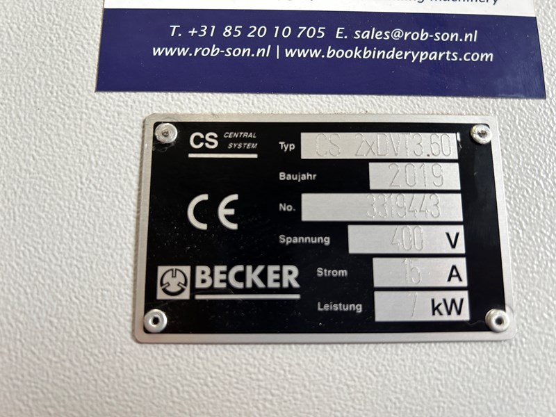 Becker Central System CS 2 x DVT3.60 | pressXchange