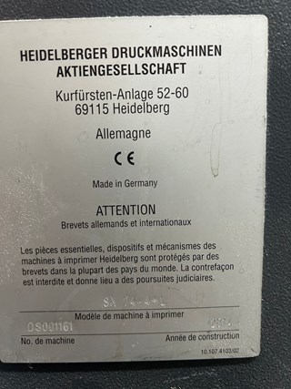 Heidelberg Speedmaster SX 74 4H | pressXchange