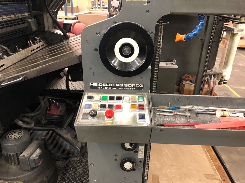 Heidelberg Sordz with Alcolor Damps, chrome impression