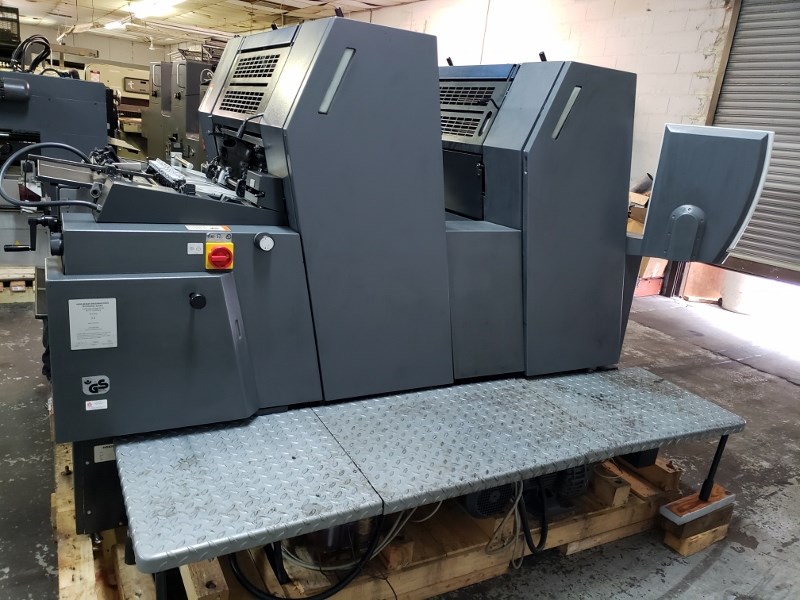 Heidelberg PM 52-2. DDS CONTINUOUS DAMPENING, TWO COLOR, EASY PLATE ...