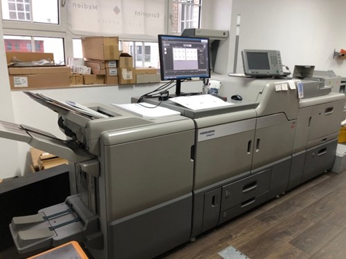 Heidelberg Pro C7100X five color with white and varnish
