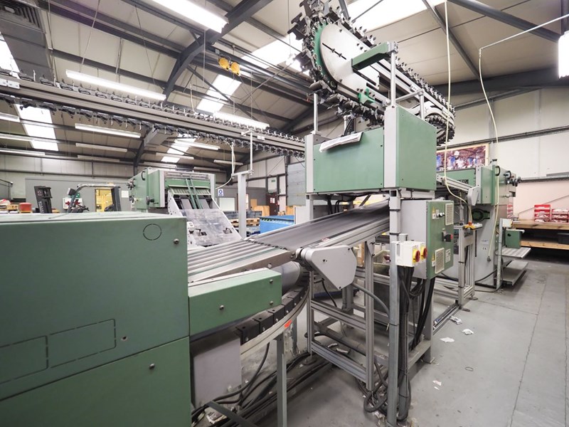 Muller Martini Mailroom incorporating a ALPHALINER inserting system