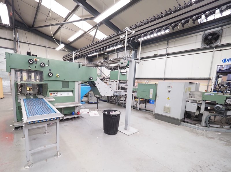 Muller Martini Mailroom incorporating a ALPHALINER inserting system