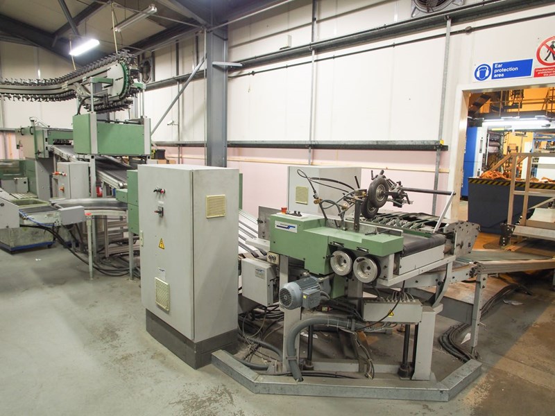 Muller Martini Mailroom incorporating a ALPHALINER inserting system