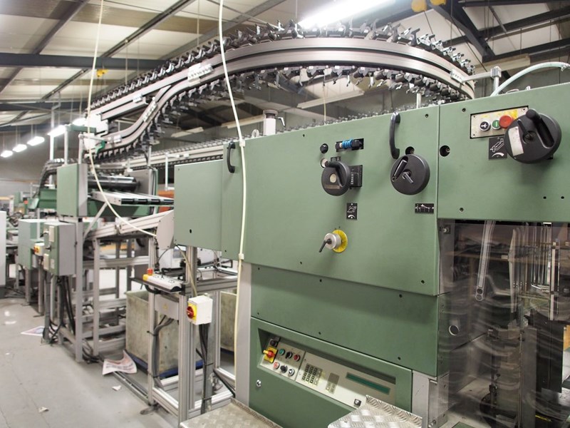 Muller Martini Mailroom incorporating a ALPHALINER inserting system