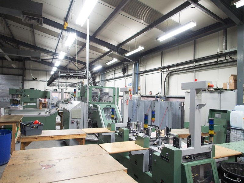 Muller Martini Mailroom incorporating a ALPHALINER inserting system