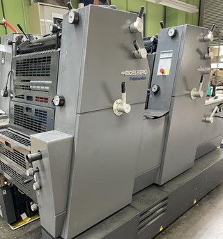 Heidelberg GTO ZP 52 two colour offset printing machine