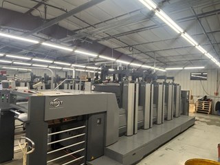 RMGT 340CR-2 2-Color Printing Press RYOBI 2016 Like New, FOB Los