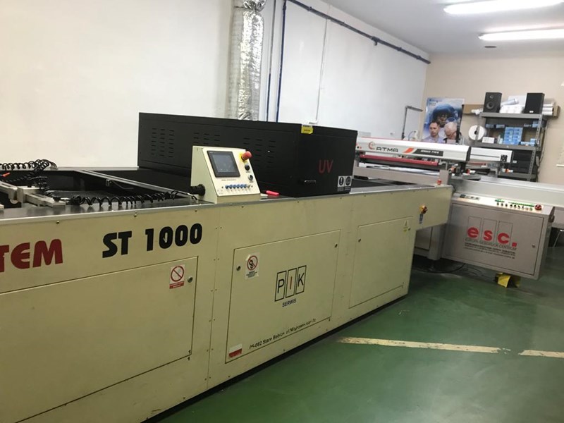 Show details for Screen Printing Machine ATMACE 710/G + Tunnel UV SUV800 model EPS