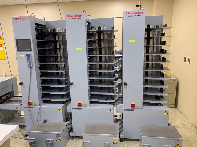 Horizon VAC-100 丁合機 基板 Lot #14: Horizon Vac-100 - 30 Bins Vacuum Collating System w