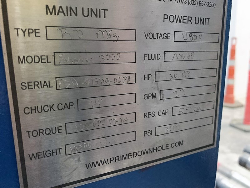 PRIME DOWNHOLE TS12-120 BREAKOUT MACHINE | pressXchange