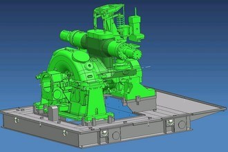 Siemens 60Hz 22 MW Steam Gas Turbine SST-600 with 12 MW compressor