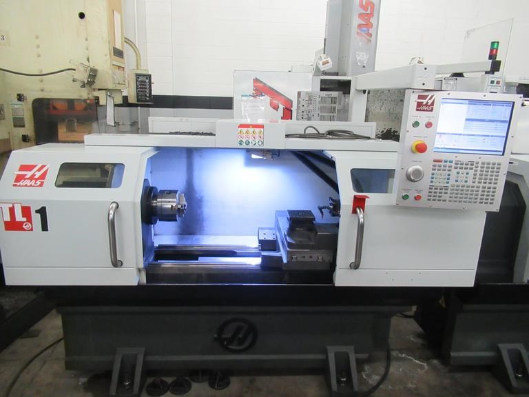 Haas TL1 CNC Toolroom Lathe with 8" 3Jaw Chuck, 4 Station Turret