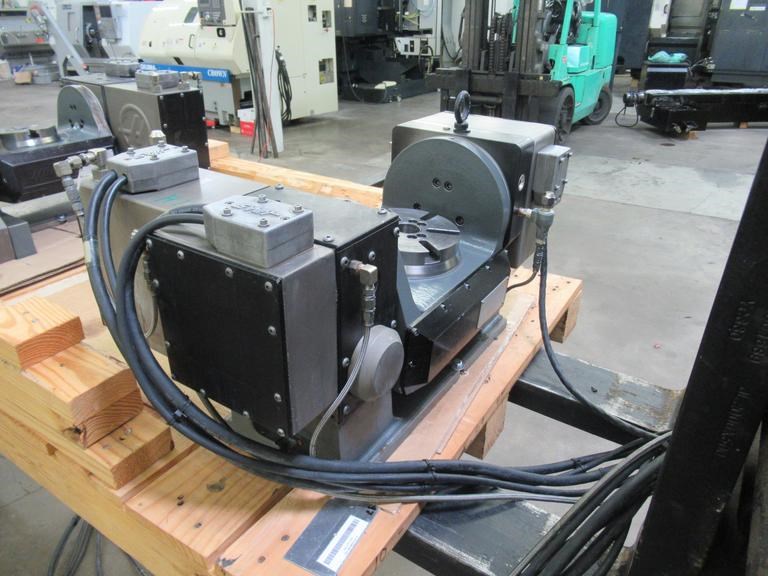 Haas TR160Y Compact 4th and 5th Axis Rotary Trunnion Table with Sigma5 Brushless Servo Motors