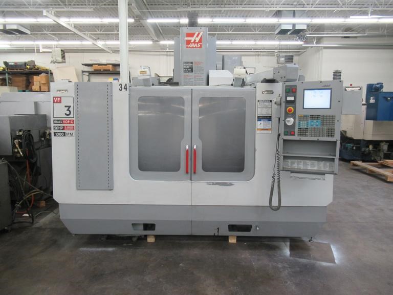 Haas VF-3 Vertical Machining Center, 20 Station Carousel Tool