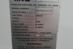 Haas VF-3 Vertical Machining Center, 20 Station Carousel Tool