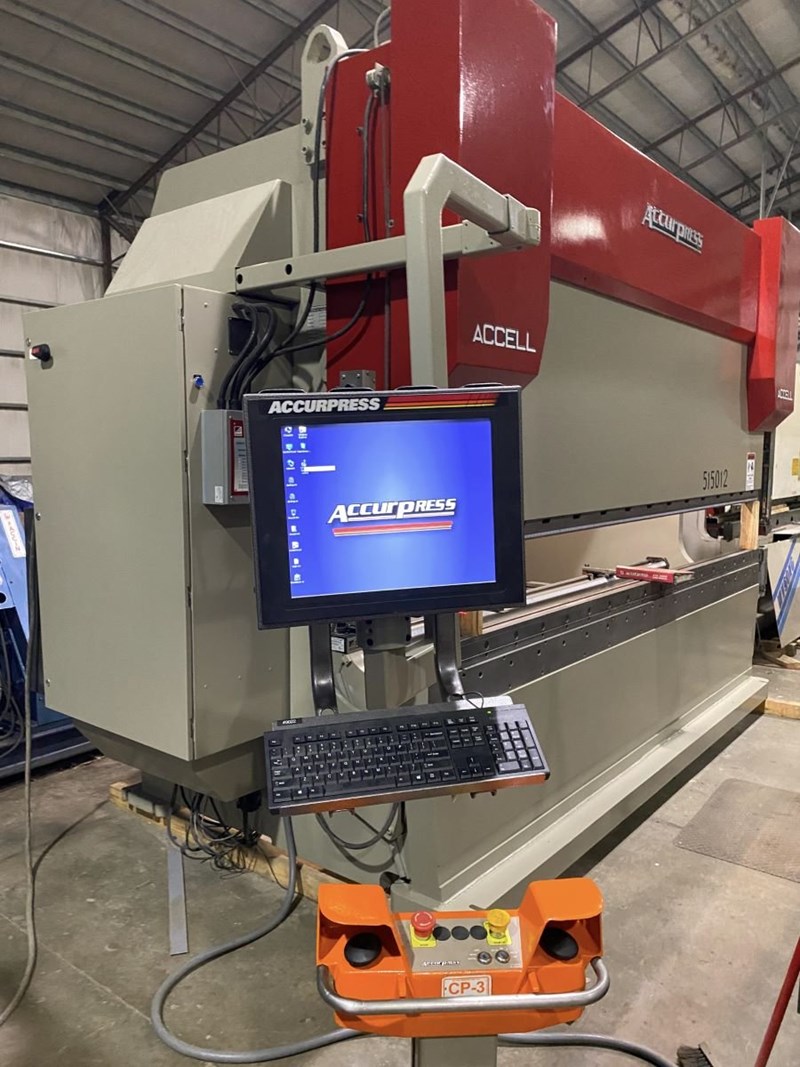 SOLD - 2006 150 ton Accurpress 7-Axis CNC Hydraulic Press Brake | Model ...