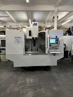 Milltronics VM-22 Vertical Machining Center with Chip Auger, Funnel and Coolant Tank