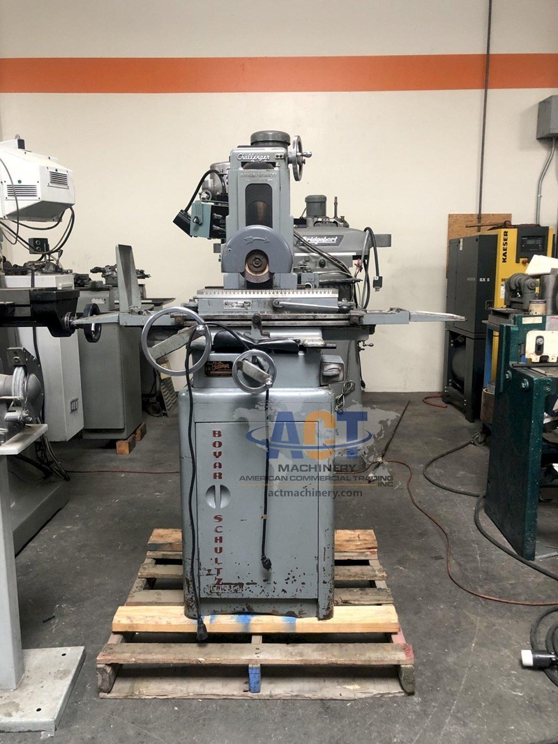 Boyar Schultz 618 Challenger, hand feed horizontal surface grinder