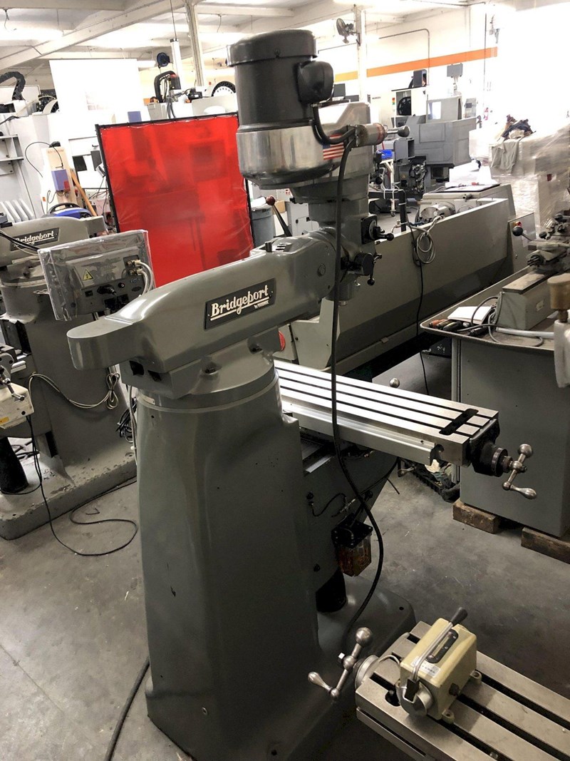 Bridgeport Series I Vertical Mill with Rebuilt Head, 2Axis DRO, New X