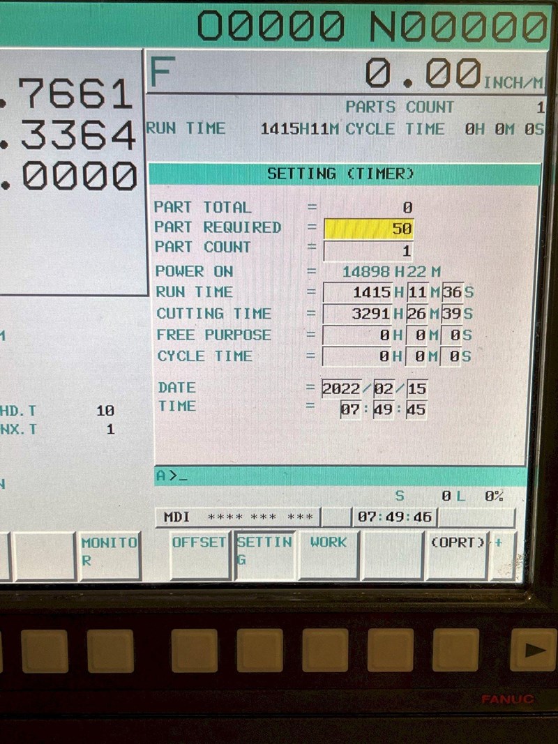Doosan DNM500 II VMC 2015 with Fanuc OiMD Control, 12k RPM Spindle