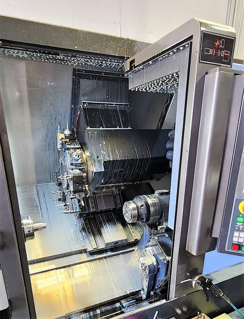 Sub Collet Doosan Lynx 220LSYC 2017 Fanuc i Series Control Y Axis Sub-Spindle ...