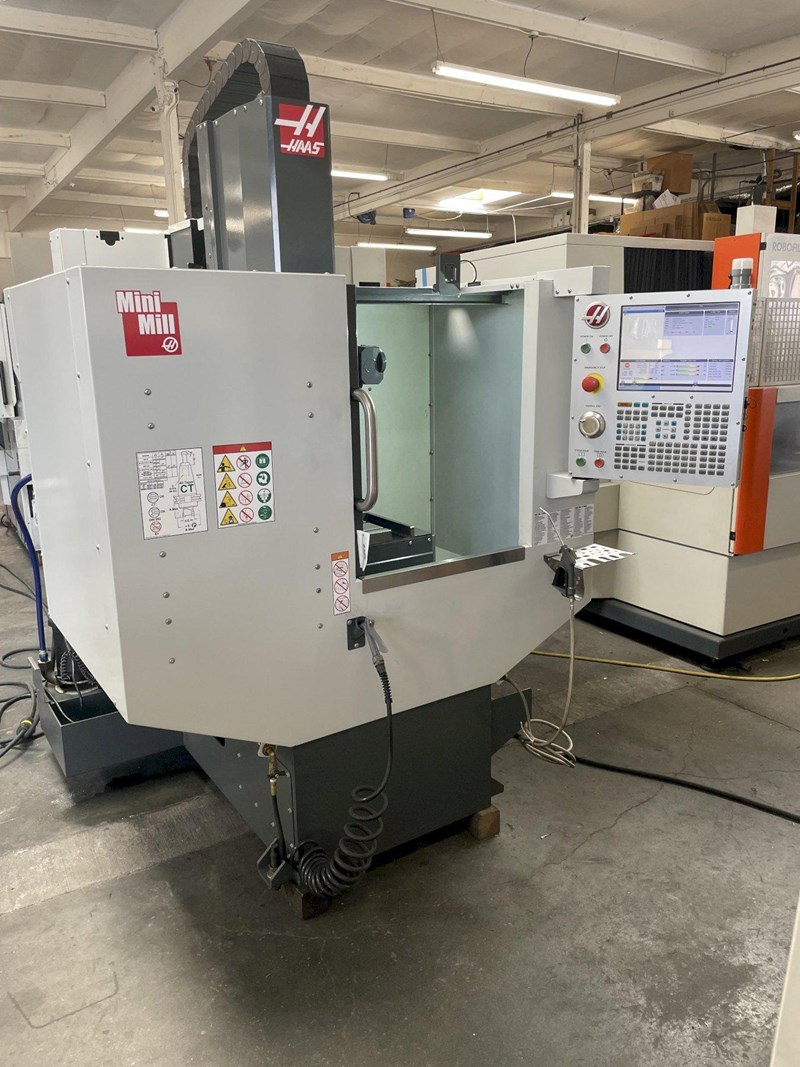 Haas Mini Mill CNC Vertical Machining Center 2018 P Cool TS Coolant 32GB MEM Rigid Tap Spindle