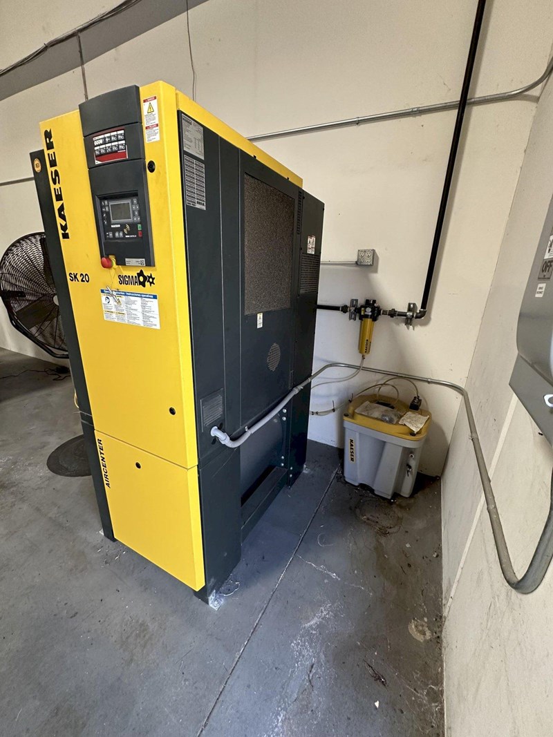 Kaeser SK-20T Air Center Compressor 2019 Load Hours: 612