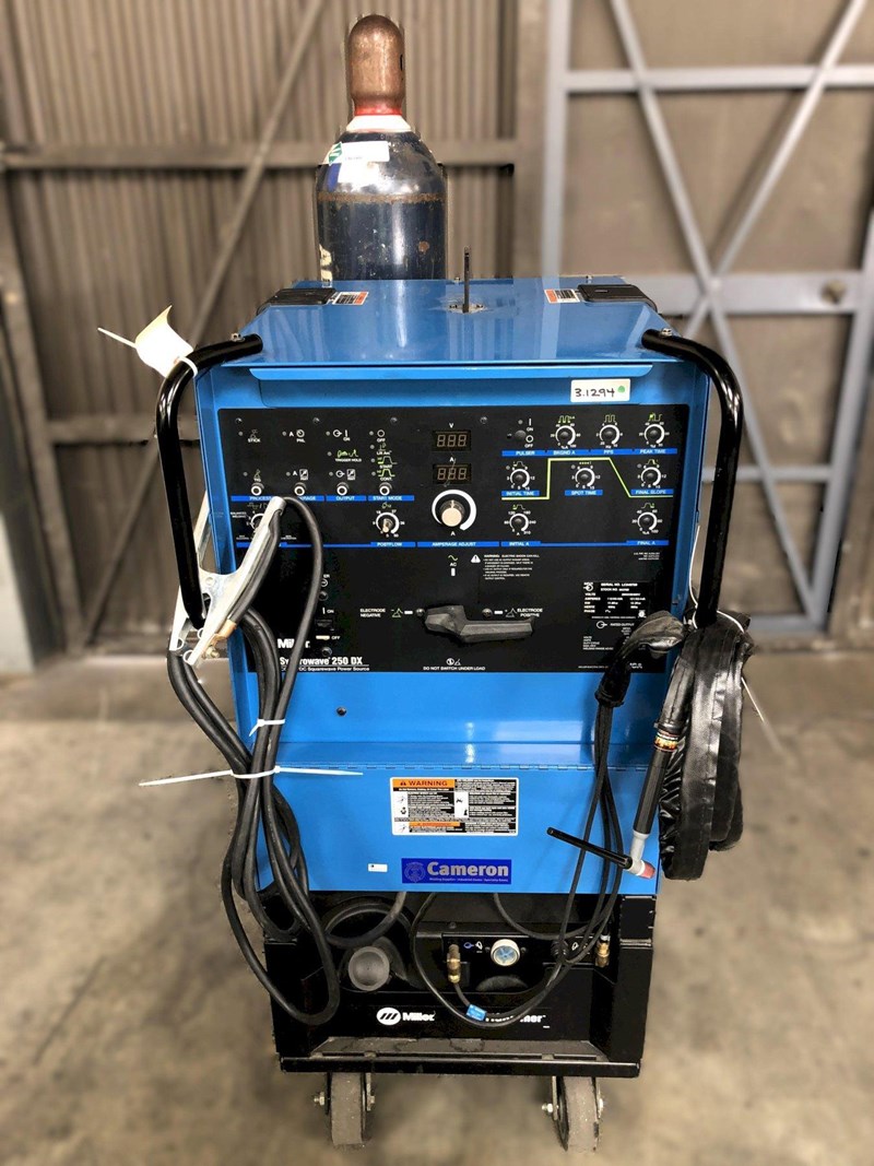 Miller Syncrowave 250 DX TIG Welder equipped with TIG Runner pressXchange