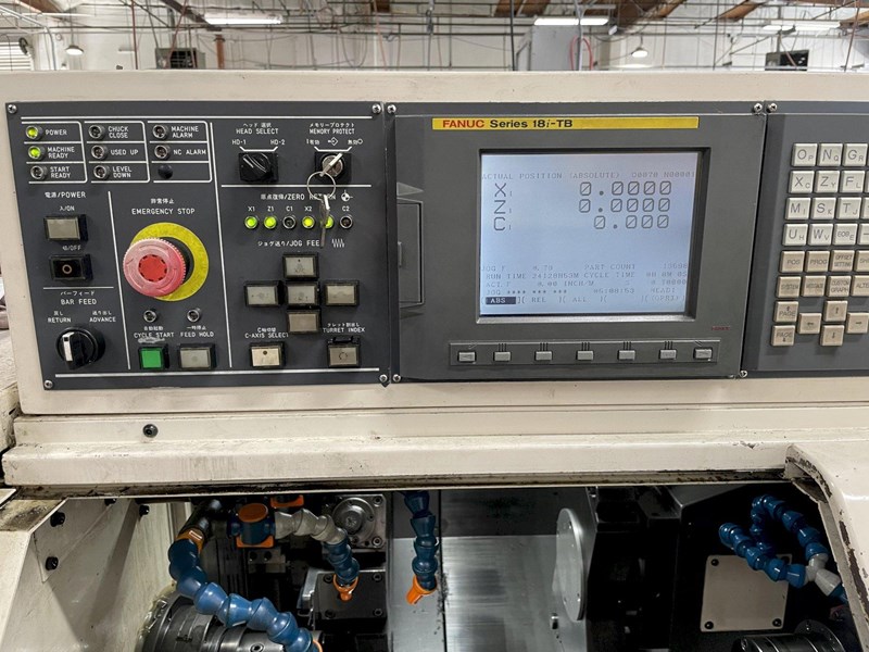 Miyano BNJ-42S Multi-Axis CNC Lathe 2007 with: Fanuc 18i-TB CNC