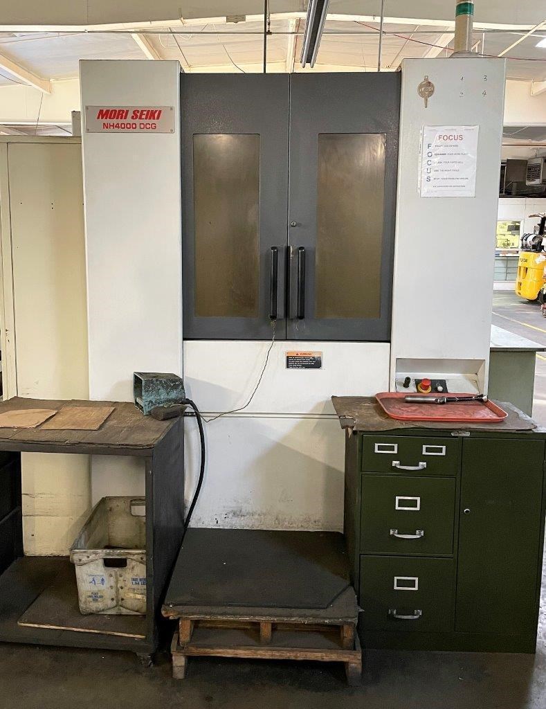 Mori Seiki NH4000DCG HMC 2007 Dual Pallets, Fanuc MSX-701 CNC