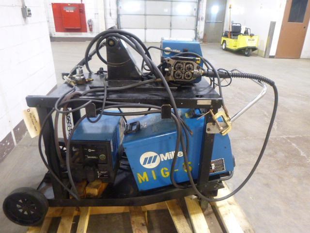Miller 456 Invision Miller Invision 456 Mig Welder W/ Wire Feed, Chiller & Portable Cart ...