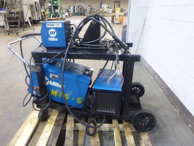 Miller 456 Invision Miller Invision 456 Mig Welder W/ Wire Feed, Chiller & Portable Cart ...