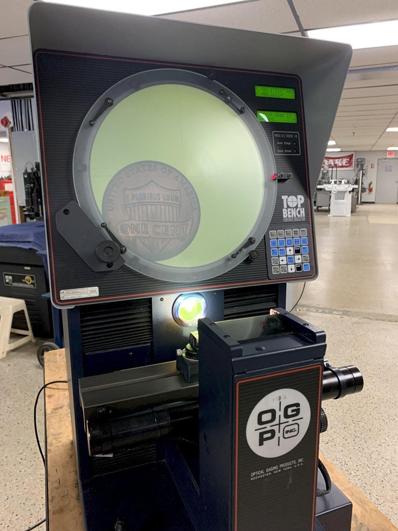 14" OGP (Optical Gaging Products) Top Bench Optical Comparator, S/N