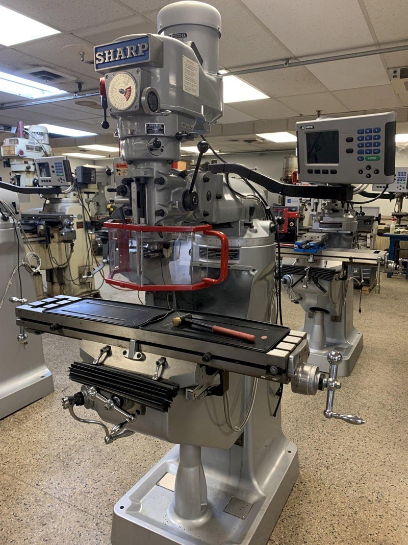 Sharp Model LMV-42 Variable Speed Vertical Milling Machine, S/N