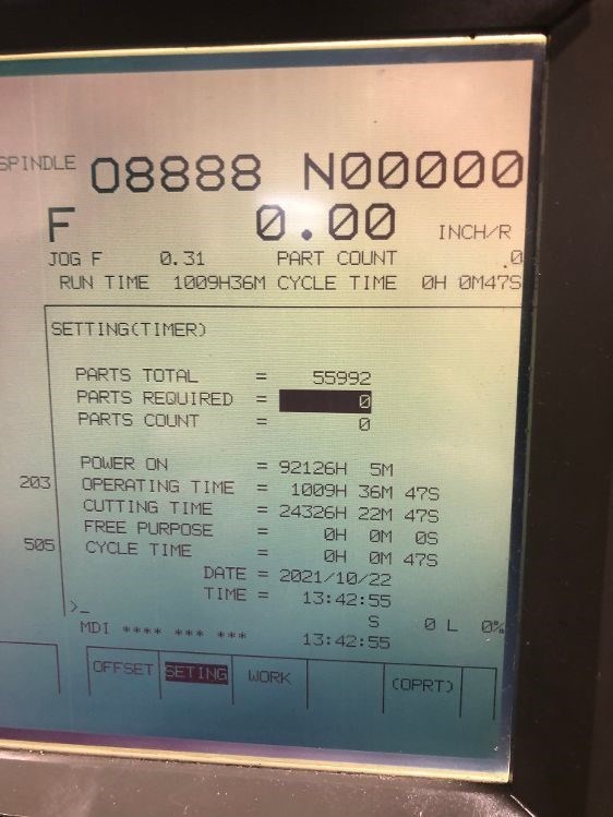 Mori Seiki SL-200 SMC Live Tooling With Sub Spindle NEW 1997