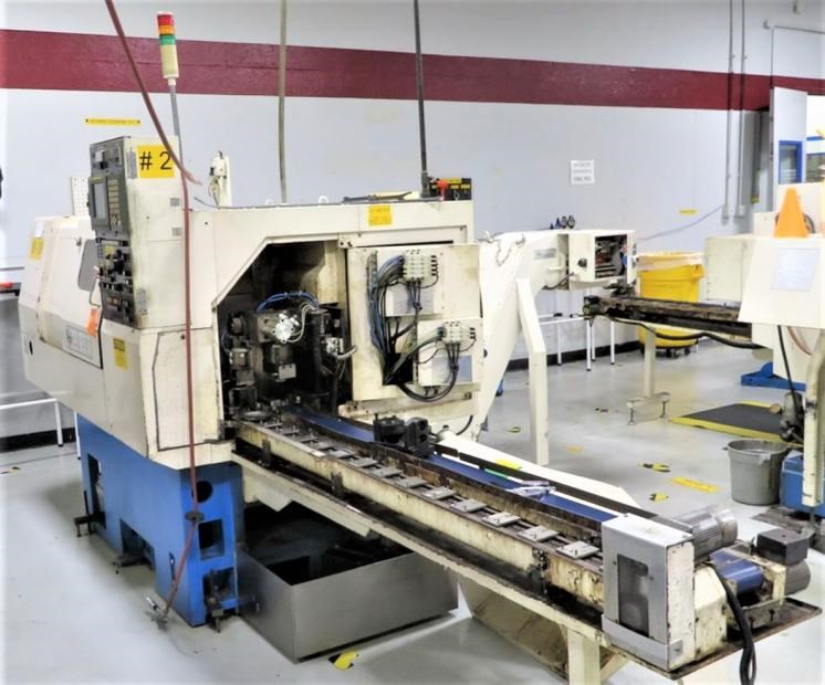 MIYANO LZ-02R CNC 3-AXIS CHUCKER WITH ROBOTIC LOADING AND LIVE