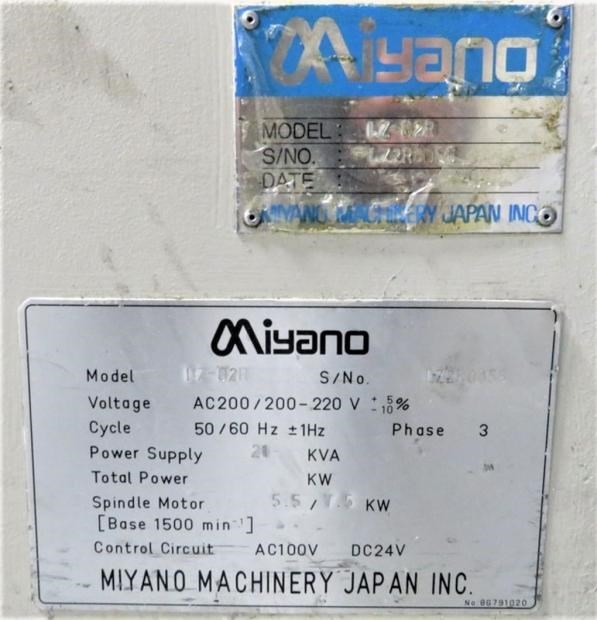 MIYANO LZ-02R CNC 3-AXIS CHUCKER WITH ROBOTIC LOADING AND LIVE