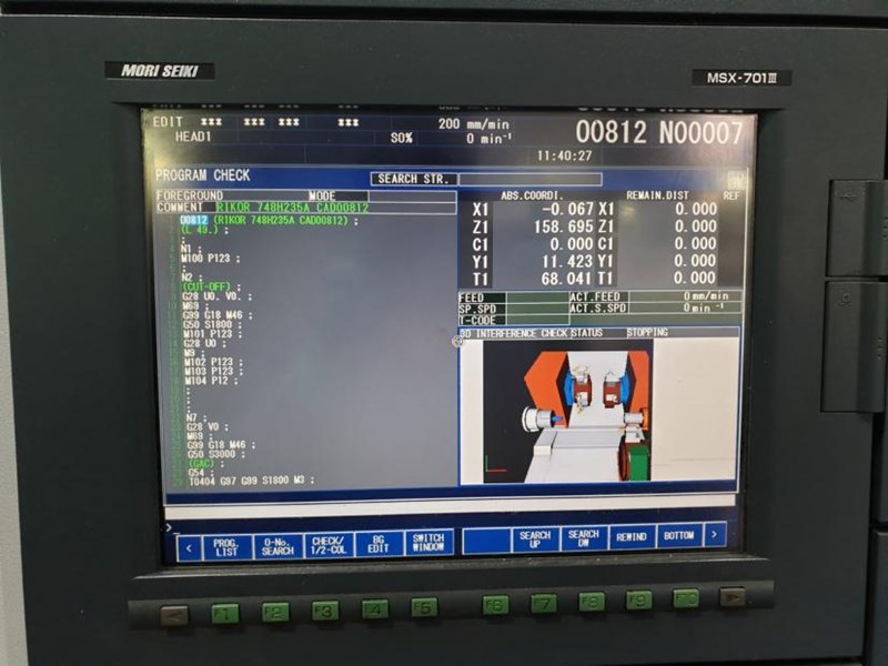 MORI SEIKI NZ2000 3 TURRET 2 SPINDLE CNC MULTIAXIS TURNING CENTER