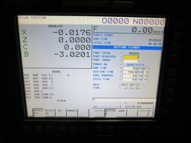 Yama Seiki (Goodway) GLS2000LMS CNC TURNING CENTER LATHE WITH LIVE