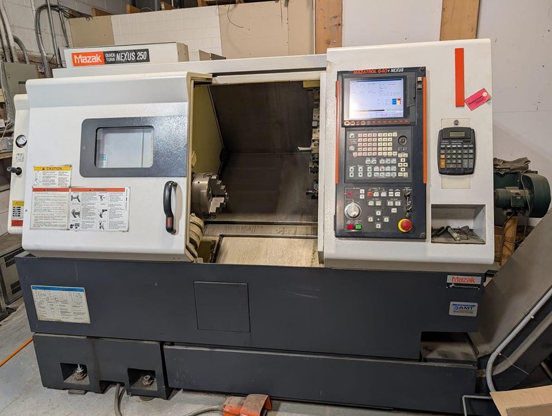 2006 Mazak Nexus QTN 250 with Chip Conveyor, Tailstock, Tool Eye