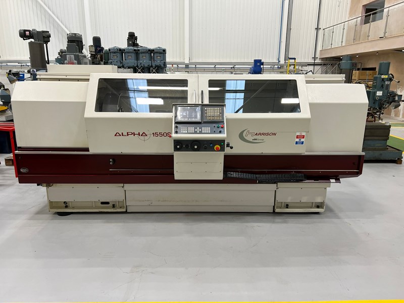 HARRISON Alpha 1550S x 2000mm CNC Gap Bed Lathe. Year 2004