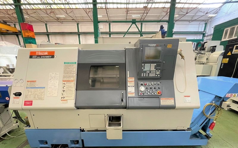 MAZAK SQT200 MSY CNC Lathe with Live Tooling. Y Axis. Mazatrol