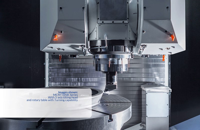 MCM Tank 5AX_TH_1300 5 Axis Horizontal Machining Centre with