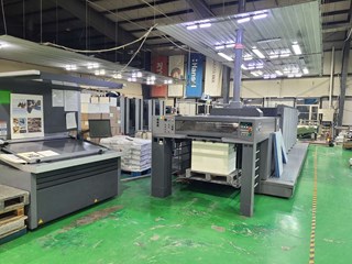 RMGT 340CR-2 2-Color Printing Press RYOBI 2016 Like New, FOB Los