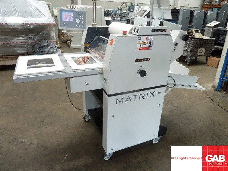 Matrix MX-530P pneumatic laminating machine | pressXchange