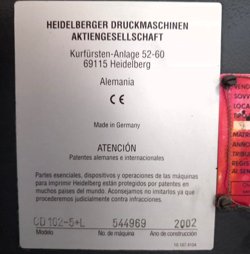 Heidelberg CD102 5 L | pressXchange